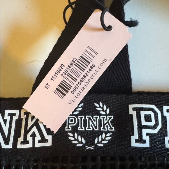 Victoria's Secret PINK Black Mesh Tote - Picture 6 of 6